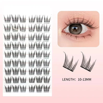 Natural Look Self Adhesive Eyelashes Clusters No Glue Needed Individual Lashes Reusable Soft Lash Extensions For Beginners Easy