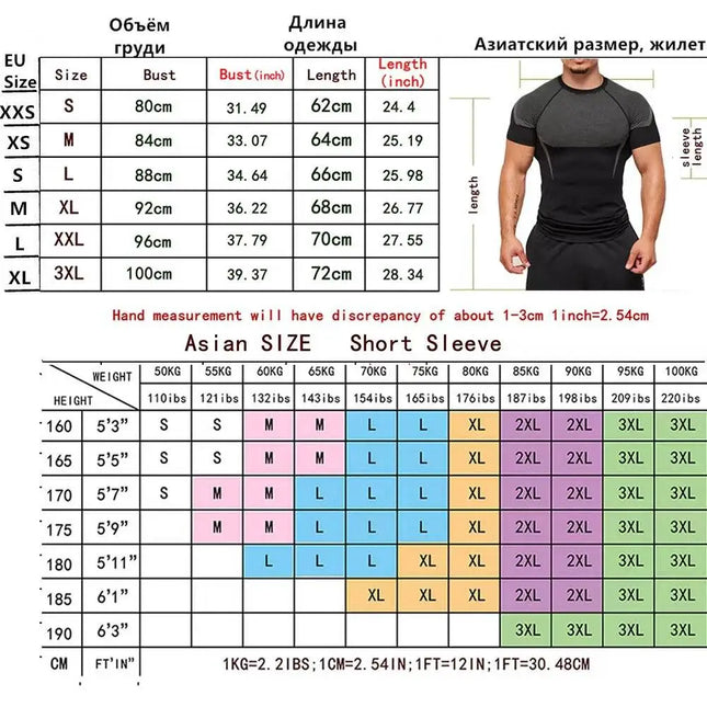 Compression Shirts Men's Rashguard Quick Dry Gym Fitness Shirts Spring Beach Surfing Athletic Sport Running Workout Tops Tees