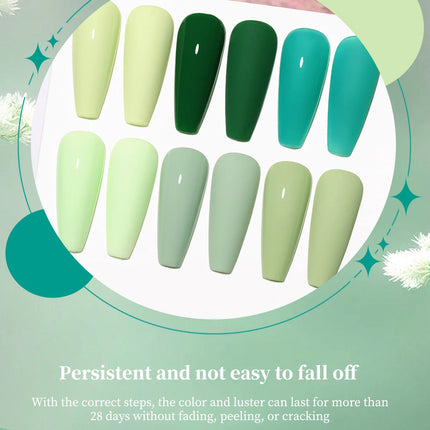 Gel Polish Nail Art Spring/Summer New Collection Avocado Green Nail Polish Manicure Products Uv Permanent Seedling Varnish