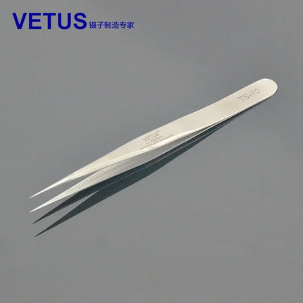 1 pc VETUS Economy Tweezers ESD Anti-static Stainless Steel Tweezers for Eyelash Extension Watch Repair Maintenance Tool