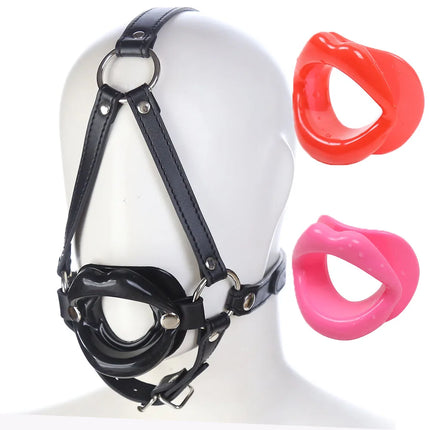 Fetish Fantasy's Silicone O-Ring Gag Harness Bondage Open Mouth Mute Restraint Extreme SLAVE Products Sex Games Toys for Women
