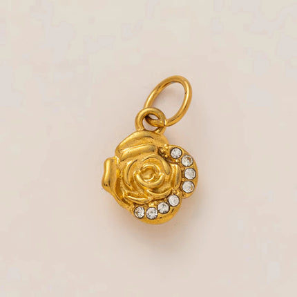 Fashion stainless steel furniture food series DIY pendant accessories gold-plated color preservation