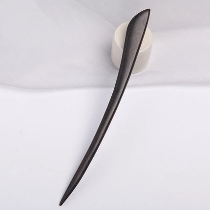 Ebony Wood Hairpins Handmade Purple Sandalwood Hair Stick for Women Fine Pattern Vintage Chinese Hair Pin Accessories