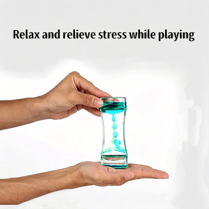 Liquid Motion Bubbler Timer Pack of Colorful Hourglass Liquid Bubbler Fidget Sensory Anxiety Autism Adults Activity Calm Rela