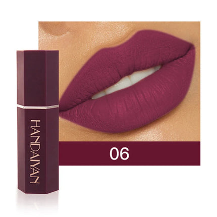 6 Pcs Matte Velvet Nude Lipstick Set Waterproof Long Lasting Red Brown Pigments Makeup For Sexy Lips Professional