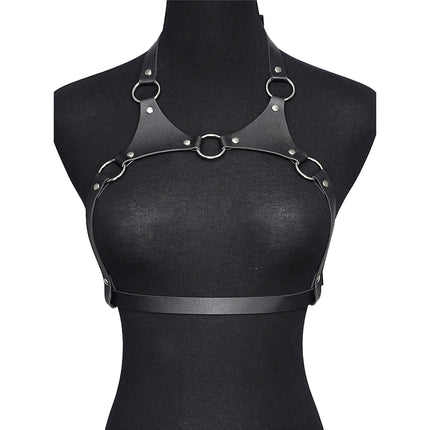 Leather Chest Harness for Women Fashion | Leather Chest Harness Accessories for Party, Dating, and Style | Leather Bra Harness