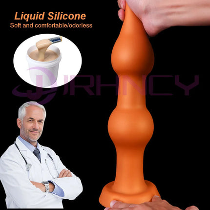 Huge Anal Dildos 18+ Sex Toys For Women Men Masturbation Soft Silicone Big Anal Plug Cone Butt Plug Anal Beads Prostate Massage