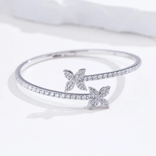 Messi Jewelry 18K Real Gold Bracelets Round Lab Grown Diamond Bracelet For Woman Girls In Stock MSB-655