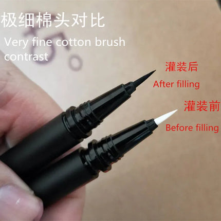 10/30/50pcs 1ml DIY Straight Fill Empty Eyeliner Tube With Steel Ball Liquid Eyeliner Pen Empty Pen Cosmetic Container