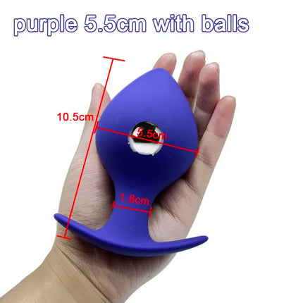 39-81mm Anal Plug Hard Silicone Butt Plug Fisting Men Prostate Massager Anal Beads Adult Sex Toys for Women Men Anal Dilator