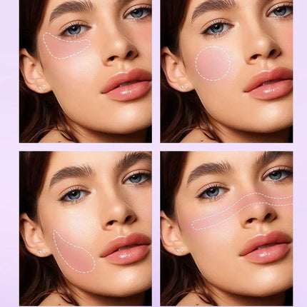 Colorchanging Blush and Lip Balm Dual Applicator Stick Keeps Makeup in Place, Provides Natural Temperature-changing Blush Effect