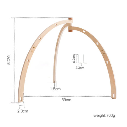 Foldable Baby Play Gym,0 Months Wooden Infant Activity Gym Hanging Toys Tool-Free Assembly Gym,Great for Newborn Development