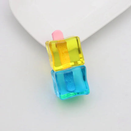 Anime Bocchi The Rock! Gotou Hitori Gotoh Square Hairpin Blue and Yellow Hair Cosplay Accessory Props Girls Women Cos Gift Party