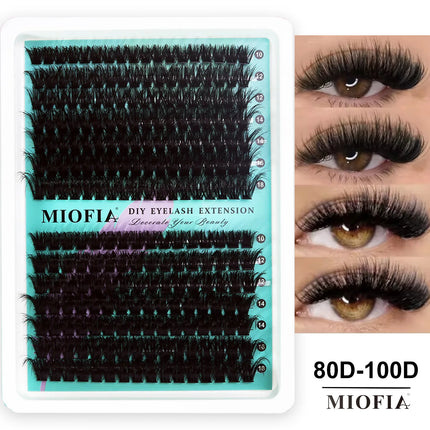 5D Fluffy Cluster Lashes 30D-150D Thick Individual Eyelash Clusters 10-18mm Natural Look Reusable DIY Eyelash Extensions