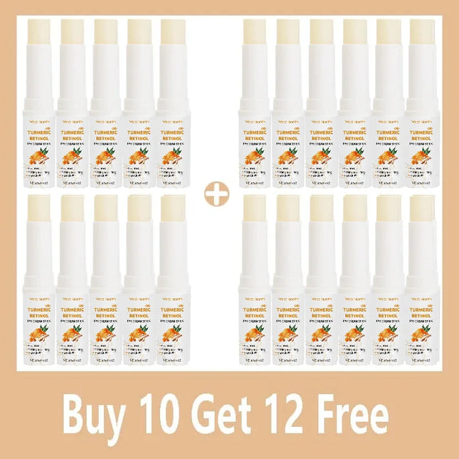 Turmeric eye cream stick nourishes the skin's eye bags and dark circles, brightens the skin around the eyes