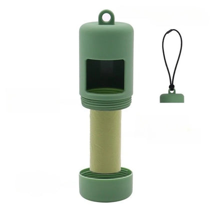 Pet Garbage Bag Dispenser Solid Color Dog Poop Bags Carrier for Dog Walking