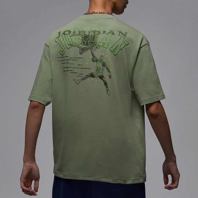 Nike Official Genuine Jordan Men's Printed Simple Daily Soft Short Sleeve T-Shirt HJ6542-386