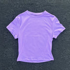 purple short sleeves / S