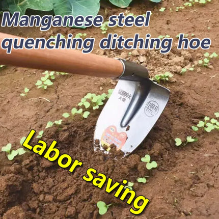 Household large hoe allsteel thickened weeding tool outdoor agricultural land reclamation Digging Vegetable Planting farming too
