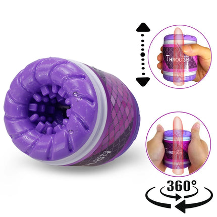 Tight Pussy Realistic Vagina Dual Channel Male Masturbator Aircraft Cup Penis Trainer Adult Toys Sex Toys For Men climax