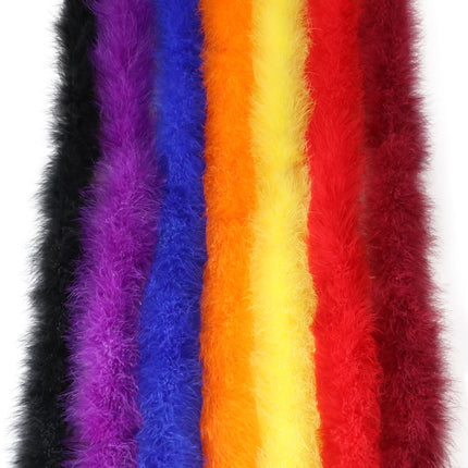 2M Soft Turkey Marabou Feather Boa 11-50g for Scarf Clothing Christmas Tree Decor Shawl Craft Costume Wedding Dress Plume Boas