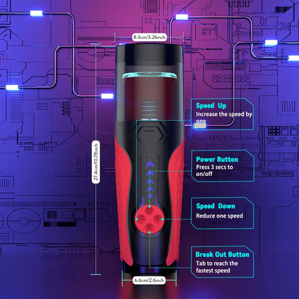Telescopic Rotating Male Masturbator 7 Thrusting Rotation Modes Automatic Mastubator Cup for Men Blowjob Sex Toys Penis Pump