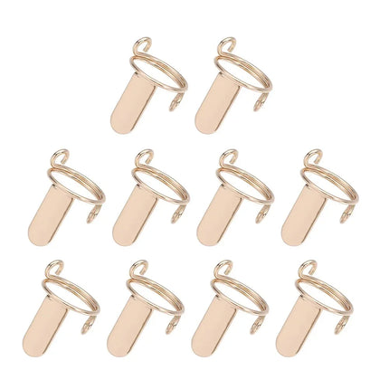 10PCS Nail Rings Fingertip Nail Rings for False Nail Women Girls Phalanx Ring Adjustable Reusable Removable Nail Art Decoration