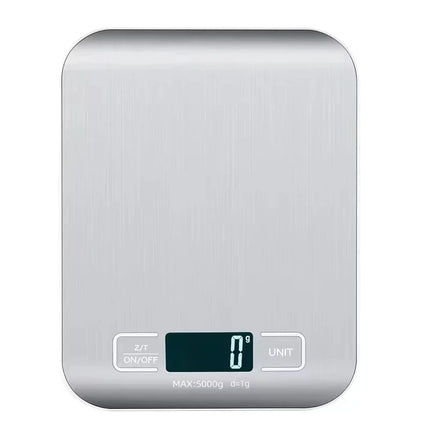 Digital Kitchen Scale with LED Display 5kg/1g Stainless Steel Electronic Weighing for Food Jewelry Snacks Baking Home Tools