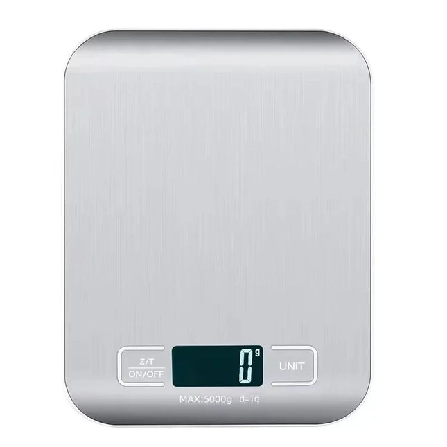 Digital Kitchen Scale with LED Display 5kg/1g Stainless Steel Electronic Weighing for Food Jewelry Snacks Baking Home Tools