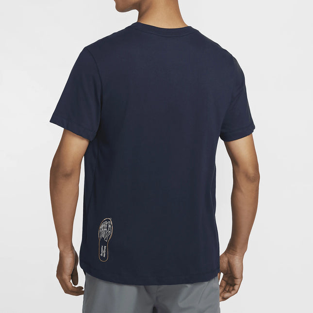 Nike Genuine Dri FIT Men's Knitted Round Neck Running Short Sleeve HM8292-451