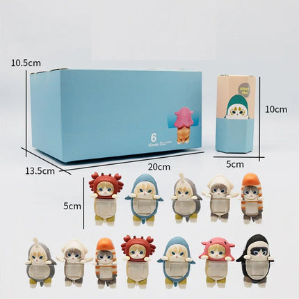 Sonny Angel HIPPERS & Mufusand Cat Fushandi Party Series Blind Box Trendy Play Decoration Creative Kid Birthday Christmas Gift