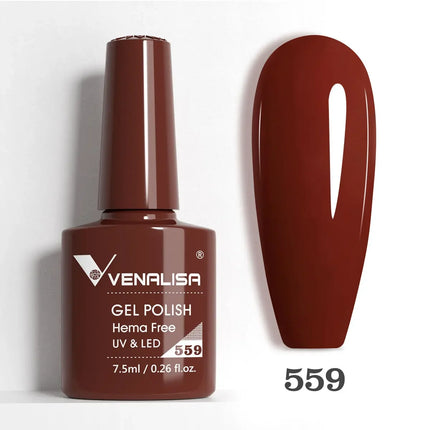 7.5ml Venalisa TPO FREE HEMA FREE Gorgeous Color Nail Gel Polish Long Wear Soak Off UV LED Gel Varnish Nail Manicure Gel Varnish