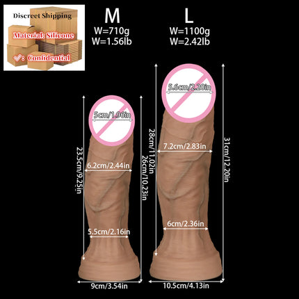 NEW Huge Realistic Dildos Silicone Layer Penis with Suction Cup Adult Sexy Toys for Woman Men Vagina Anal Massage Stimulator 18+