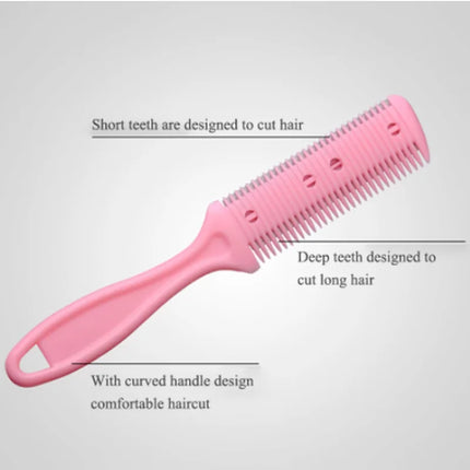 12pc Hair Cutting Comb Hair Brushes with Razor Blades Hair Trimmer Cutting Thinning Tool Barber Tool Hair Salon