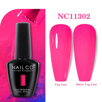 NAILCO 283Colors Gel Nail Polish Top Base Vernis Semi Permanent UV Gel Varnish Nails Art Varnish Hybrid Manicure