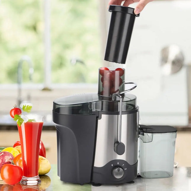 High Quality Powerful Centrifugal Stainless Steel Low Noise Orange Vegetable Fruit Electric Juicer Juice Extractor