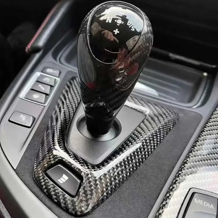 LHD RHD For BMW M3 M4 F80 F82 F83 Coupe M Performance 2014+ Genuine Carbon Fiber Replace Gear Knob Handbrake Console Panel Cover