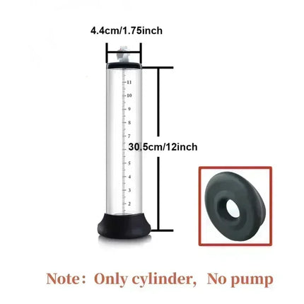 22/30cm Acrylic Penis Pump Accessories Vacuum Penis Enlarger Sex Toys For Man Cylinder Set Penis Enlargement Penile Trainer 18