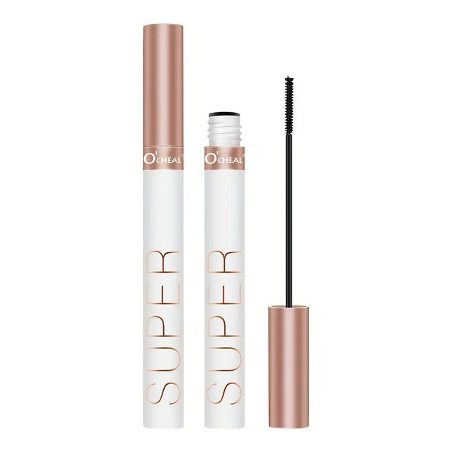Micro-Fine Brush Mascara - Lengthening & Defining, Clump-Free, Waterproof, Smudge-Proof, Long-Lasting, Natural Volume