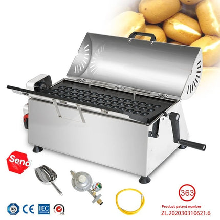 Portable LPG Gas Egg Waffle Maker Commercial Street Stall Snack Machine Non-stick Bubble Egg Puff Cake Baking Equipment