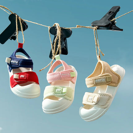 Cheerful Mario Children's Sandals Boys Girls Outdoor Sport Sandals for Kids
