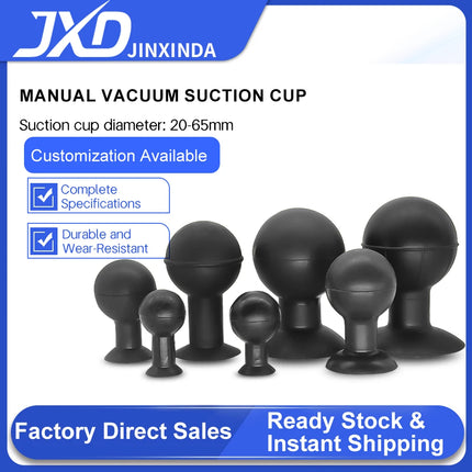 JXD T-20/30/40/58/65 Black Silicone Non-Marking ESD Vacuum Suction Ball