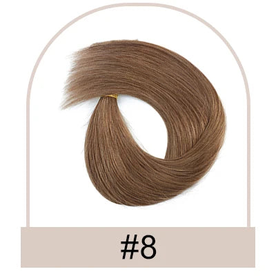 Straight Halo Hair Extension Clip in Human Hair Real Human Hair Invisible Fishing Line Human Hair for Women 4 Clips in Hairpiece
