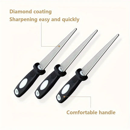 Diamond Sharpener Sharpener Metal Double Sand File Scissors Gardening Tools Sharpener