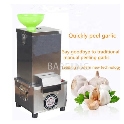 BABEJING Fully Automatic Garlic Crusher Peeler, Household Electric Garlic Extruder