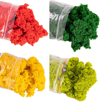 HO N Scale Miniature Shrubs Bushes Sponge Tree Powder Model Railway Train Layout/Military Scenery/Diy Model Making/Diorama 30G