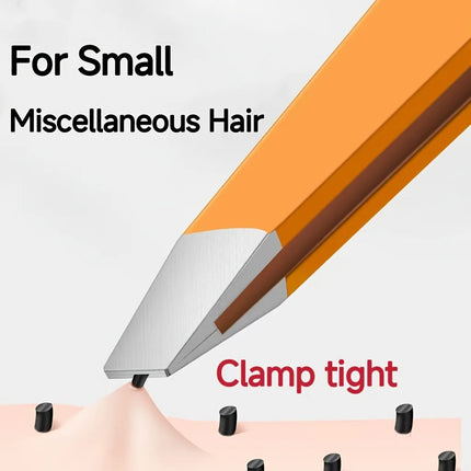 Stainless Steel Slanted Mouth Eyebrow Tweezers Colorful Hair Beauty Fine Hairs Puller Eye Brow Clips Beard Removal Makeup Tools