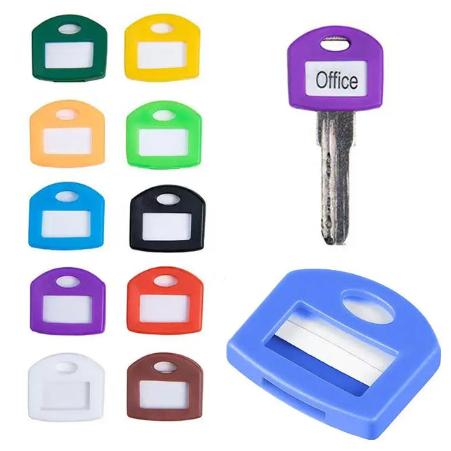 20/40PCS Colorful Silicone Key Covers Flexible Durable Identifier Tags For Easy Key ID Organization Key Markers