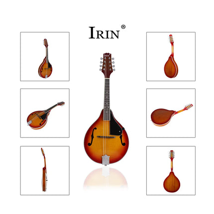 IRIN Mandolin 8-String Guitar A Style Electric Mandolin Stringed instruments with Bag String Pick Accessories