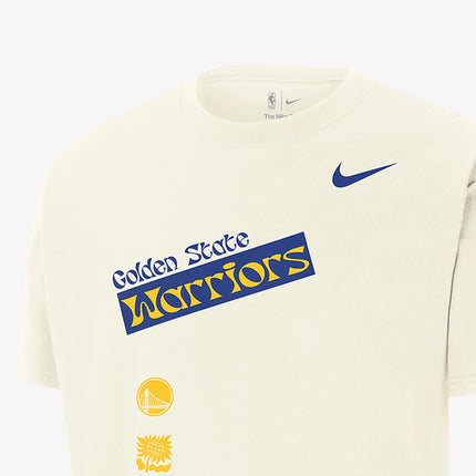 Nike Official Genuine New Golden State Warriors Men's Loose Fit Sporty Fashion T-Shirt FV9266-901